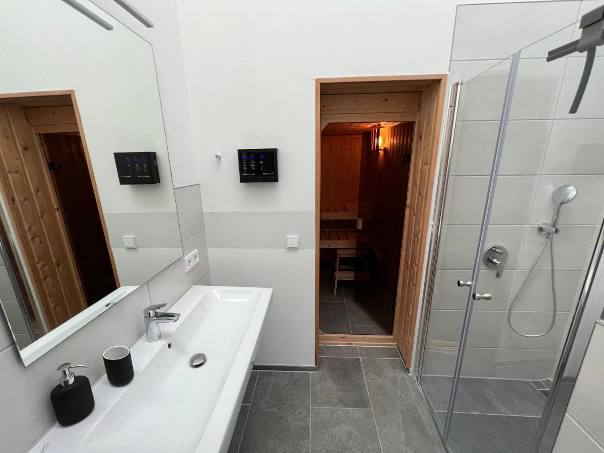 Ferienhaus Auszeit Mit Sauna Schwarz Bagian luar foto